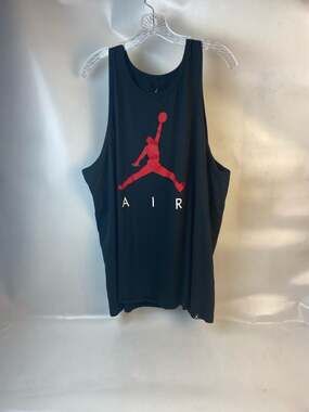 Jordan Men's Jumpman Air Tank Top Black/Red Sz 2XL